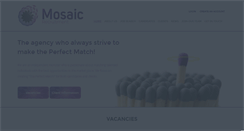 Desktop Screenshot of mosaic-recruitment.com