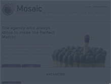 Tablet Screenshot of mosaic-recruitment.com